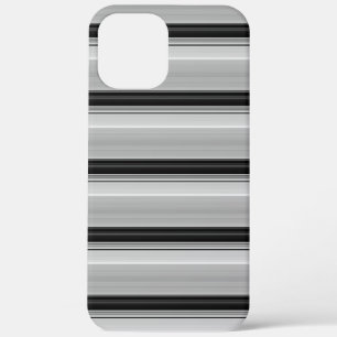 Zachte zwarte grijze strepen Case-Mate iPhone case