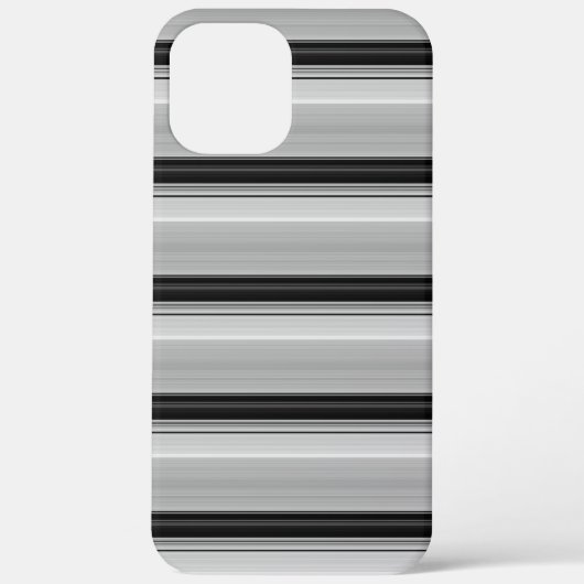 Zachte zwarte grijze strepen Case-Mate iPhone case (Achterkant)