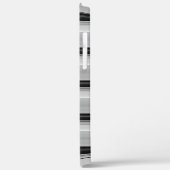 Zachte zwarte grijze strepen Case-Mate iPhone case (Achterkant / Links)