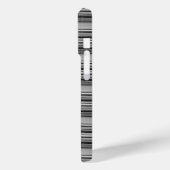 Zachte zwarte grijze strepen  Case-Mate iPhone case (Achterkant / Links)
