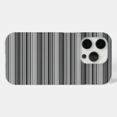 Zachte zwarte grijze strepen  Case-Mate iPhone case (Achterkant (horizontaal))