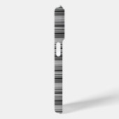 Zachte zwarte grijze strepen  Case-Mate iPhone case (Achterkant / Rechts)