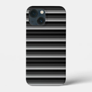 Zachte zwarte grijze strepen Case-Mate iPhone case