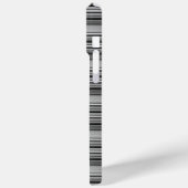 Zachte zwarte grijze strepen  Case-Mate iPhone case (Achterkant / Links)