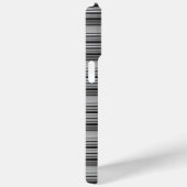 Zachte zwarte grijze strepen  Case-Mate iPhone case (Achterkant / Rechts)