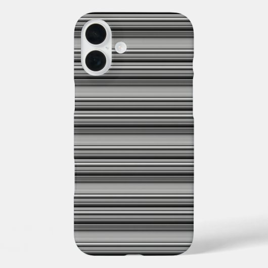 Zachte zwarte grijze strepen  Case-Mate iPhone case (Achterkant)