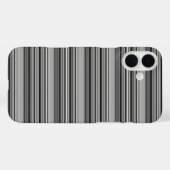 Zachte zwarte grijze strepen  Case-Mate iPhone case (Achterkant (horizontaal))