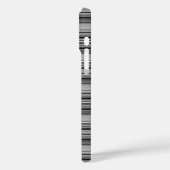 Zachte zwarte grijze strepen  Case-Mate iPhone case (Achterkant / Links)