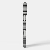 Zachte zwarte grijze strepen  Case-Mate iPhone case (Achterkant / Rechts)