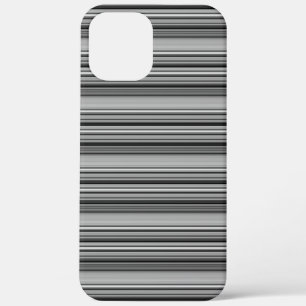 Zachte zwarte grijze strepen  Case-Mate iPhone case