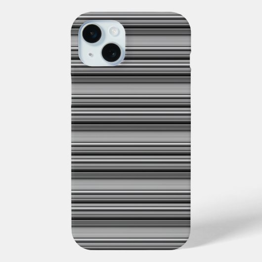 Zachte zwarte grijze strepen  Case-Mate iPhone case (Achterkant)