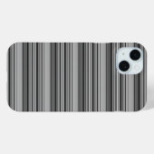 Zachte zwarte grijze strepen  Case-Mate iPhone case (Achterkant (horizontaal))
