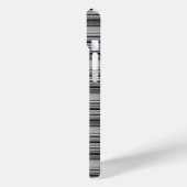 Zachte zwarte grijze strepen  Case-Mate iPhone case (Achterkant / Links)