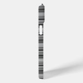 Zachte zwarte grijze strepen  Case-Mate iPhone case (Achterkant / Rechts)