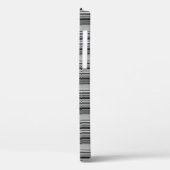 Zachte zwarte grijze strepen  Case-Mate iPhone case (Achterkant / Links)
