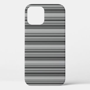 Zachte zwarte grijze strepen  Case-Mate iPhone case