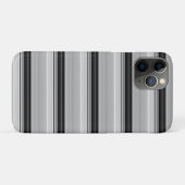 Zachte zwarte grijze strepen Case-Mate iPhone case (Achterkant (horizontaal))