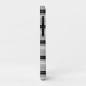 Zachte zwarte grijze strepen Case-Mate iPhone case (Achterkant/links)