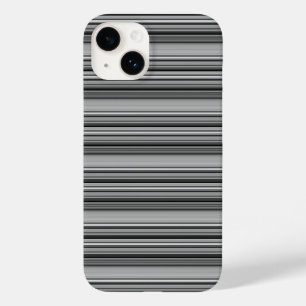 Zachte zwarte grijze strepen  Case-Mate iPhone 14 hoesje