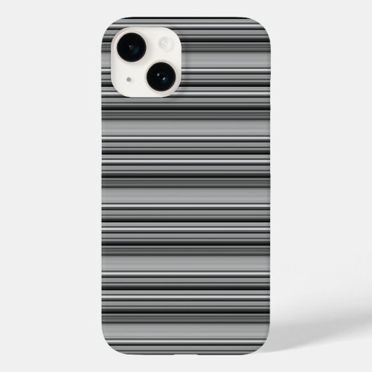 Zachte zwarte grijze strepen  Case-Mate iPhone case (Achterkant)