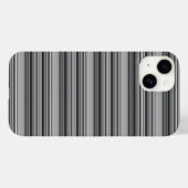 Zachte zwarte grijze strepen  Case-Mate iPhone case (Achterkant (horizontaal))