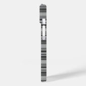 Zachte zwarte grijze strepen  Case-Mate iPhone case (Achterkant / Links)