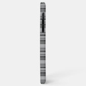 Zachte zwarte grijze strepen  Case-Mate iPhone case (Achterkant/links)