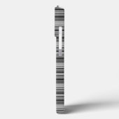 Zachte zwarte grijze strepen  Case-Mate iPhone case (Achterkant / Links)