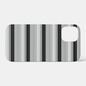 Zachte zwarte grijze strepen Case-Mate iPhone case (Achterkant (horizontaal))