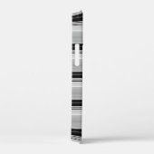 Zachte zwarte grijze strepen Case-Mate iPhone case (Achterkant / Rechts)