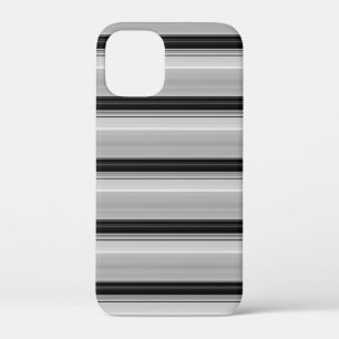 Zachte zwarte grijze strepen Case-Mate iPhone case