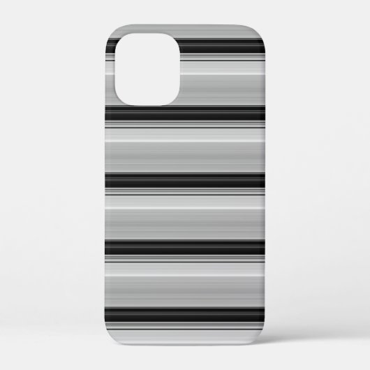 Zachte zwarte grijze strepen Case-Mate iPhone case (Achterkant)