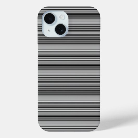 Zachte zwarte grijze strepen  Case-Mate iPhone case (Achterkant)