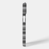 Zachte zwarte grijze strepen  Case-Mate iPhone case (Achterkant / Rechts)
