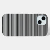 Zachte zwarte grijze strepen  Case-Mate iPhone case (Achterkant (horizontaal))