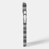 Zachte zwarte grijze strepen  Case-Mate iPhone case (Achterkant / Links)