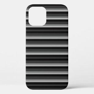 Zachte zwarte grijze strepen Case-Mate iPhone case