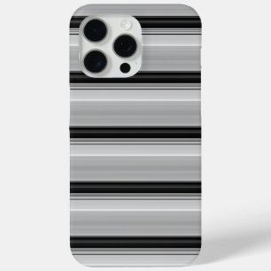 Zachte zwarte grijze strepen iPhone 15 pro max hoesje