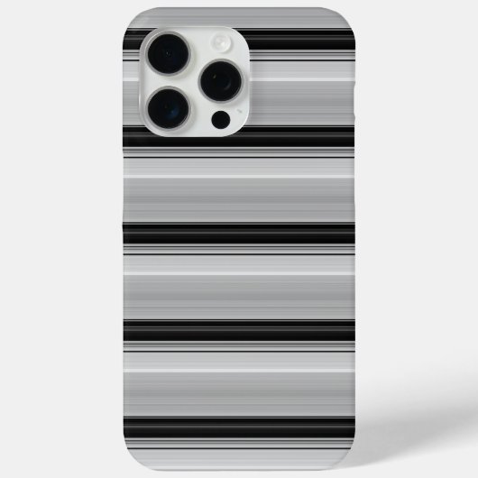 Zachte zwarte grijze strepen Case-Mate iPhone case (Achterkant)