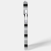 Zachte zwarte grijze strepen Case-Mate iPhone case (Achterkant / Links)