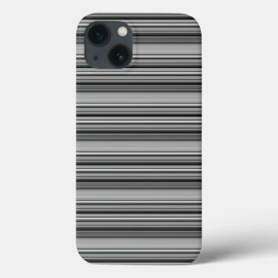 Zachte zwarte grijze strepen  Case-Mate iPhone case