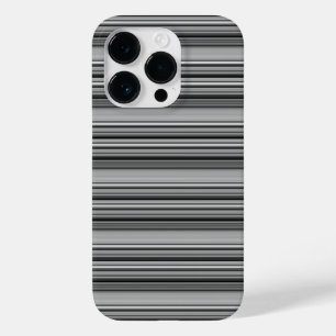 Zachte zwarte grijze strepen  Case-Mate iPhone 14 pro hoesje