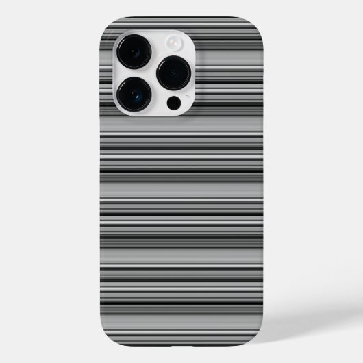 Zachte zwarte grijze strepen  Case-Mate iPhone case (Achterkant)