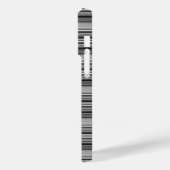 Zachte zwarte grijze strepen  Case-Mate iPhone case (Achterkant / Links)