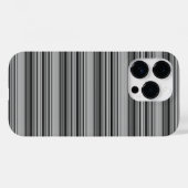 Zachte zwarte grijze strepen  Case-Mate iPhone case (Achterkant (horizontaal))
