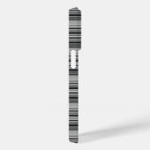 Zachte zwarte grijze strepen  Case-Mate iPhone case (Achterkant / Rechts)