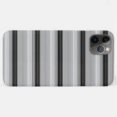 Zachte zwarte grijze strepen Case-Mate iPhone case (Achterkant (horizontaal))