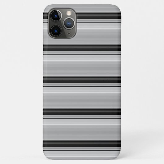 Zachte zwarte grijze strepen Case-Mate iPhone case (Achterkant)