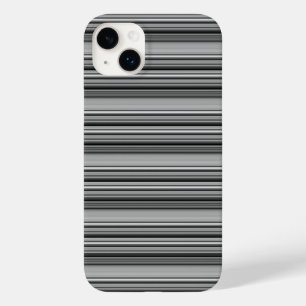 Zachte zwarte grijze strepen  Case-Mate iPhone 14 plus hoesje