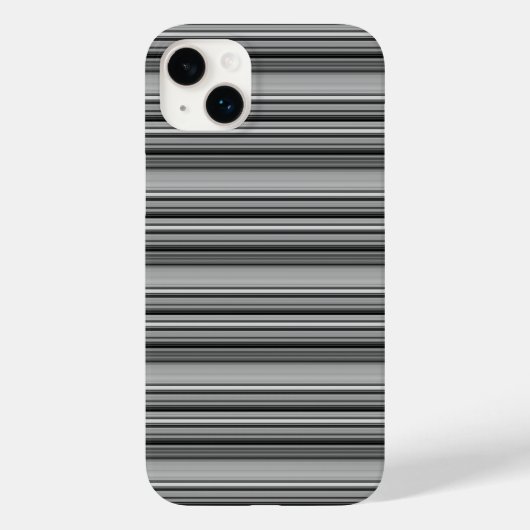Zachte zwarte grijze strepen  Case-Mate iPhone case (Achterkant)